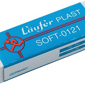 LÄUFER Radierer Plast Soft 01210 65x21x12mm