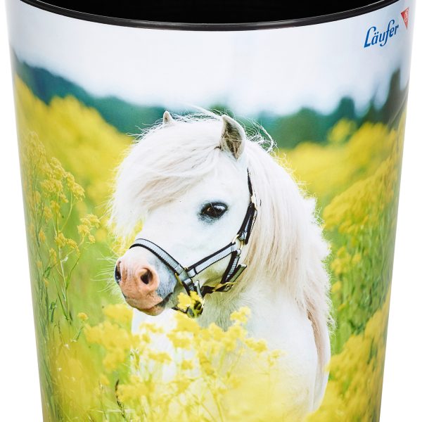 LÄUFER Papierkorb 26662 Pferd im Rapsfeld 13lt
