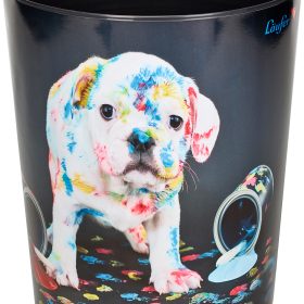 LÄUFER Papierkorb 26663 Bunter Hund 13lt