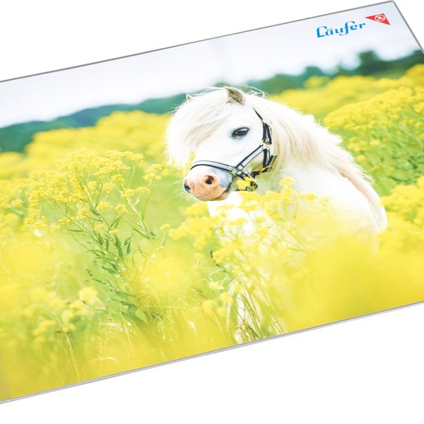 LÄUFER Schreibunterlage 46651 Pferd im Rapsfeld 53x40cm