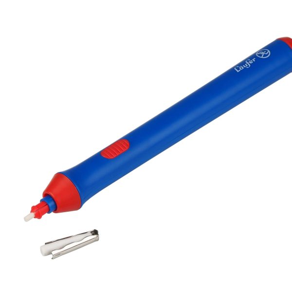 LÄUFER Elektischer Radierer 69607 blau, inkl. Zubehör