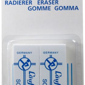 LÄUFER Radierer Plast Soft 69806 2 Stück 65x21x12mm