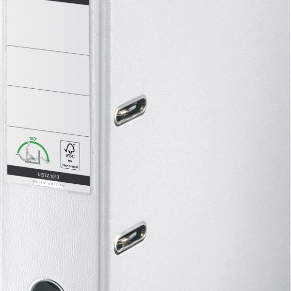 LEITZ Ordner Swiss Edition 180° 8cm 10135001 weiss A4