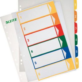 LEITZ Register PC-beschriftbar A4+ 12920000 multicolor 1-6