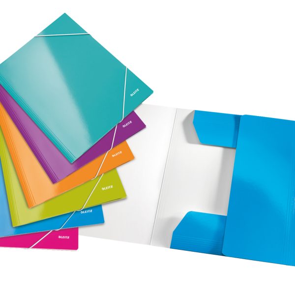 LEITZ Gummibandmappe WOW A4 39821099 assortiert, 6 Stück