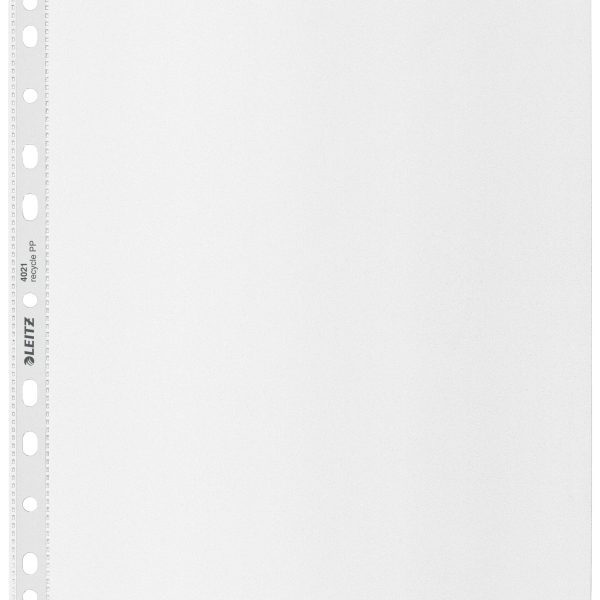 LEITZ Zeigetaschen PP Recycle A4 4021-00-03 transparent, 100my 25 Stück