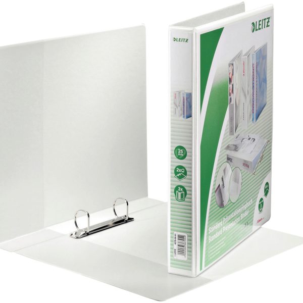 LEITZ Präsentationsringbuch A4 42790001 weiss 2R 43mm