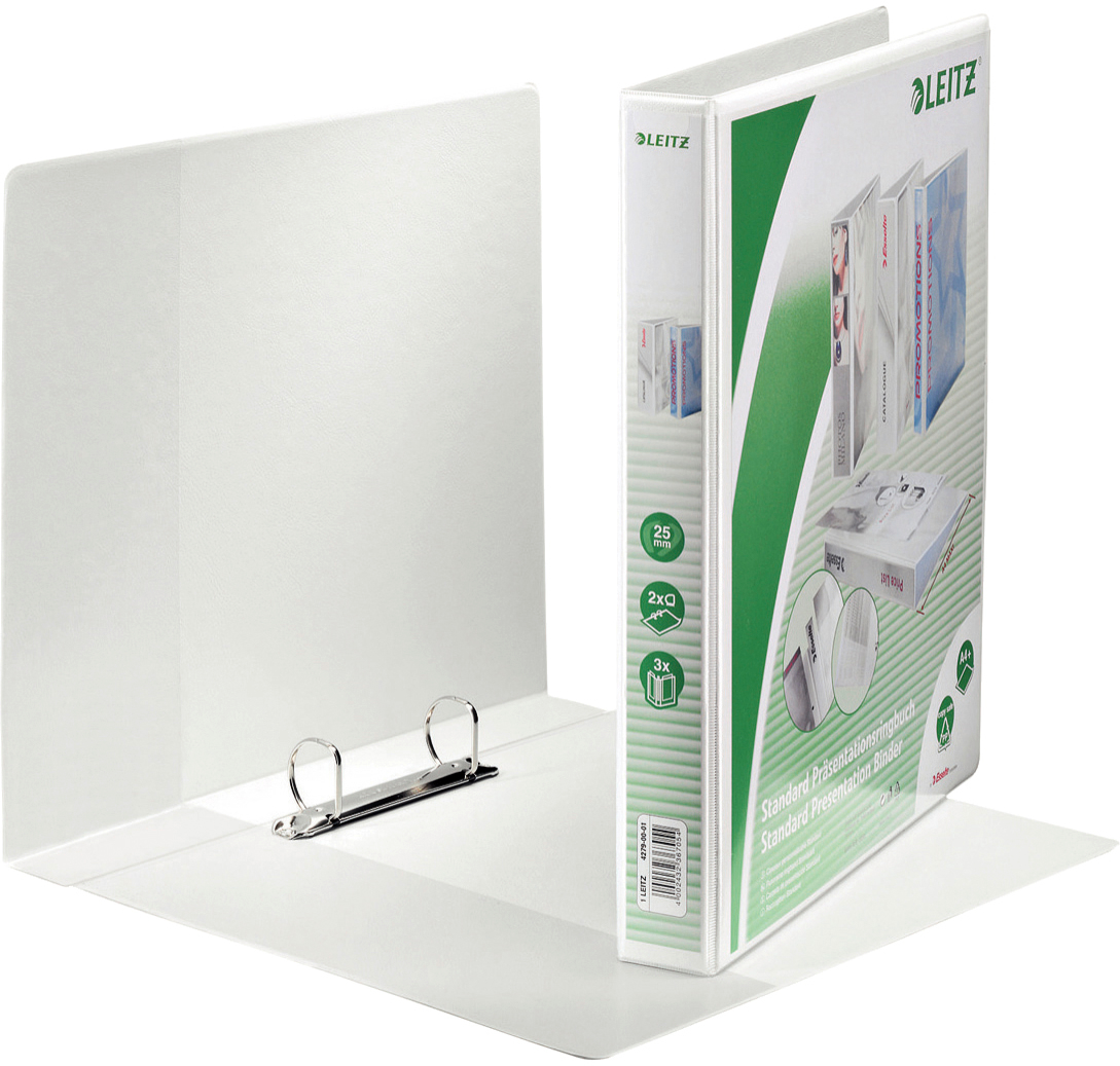 LEITZ-42790001-4002432367054 LEITZ Präsentationsringbuch A4 42790001 weiss 2R 43mm – Hochwertig & günstig bei ShopDeca