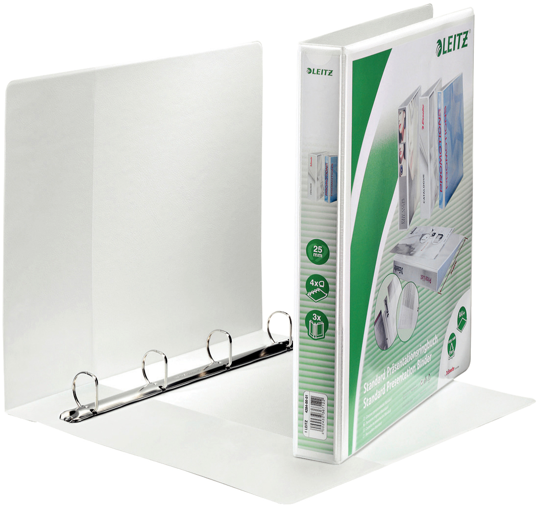LEITZ-42840001-4002432367122 LEITZ Präsentationsringbuch A4 42840001 weiss 4R 43mm – Hochwertig & günstig bei ShopDeca
