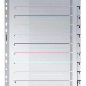 LEITZ Kartonregister A4+ 43310000 weiss 1-10