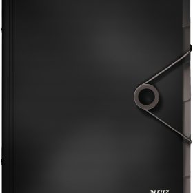 LEITZ Ordnungsmappe Solid PP A4 45691095 schwarz 6 Fächer