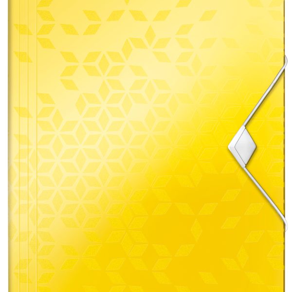 LEITZ Gumminbandmappe WOW A4 4599-00-16 gelb für 150 Blatt