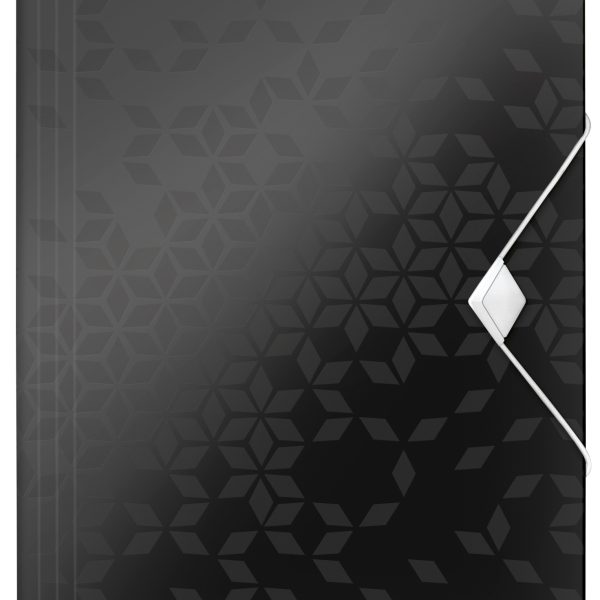 LEITZ Gummibandmappe WOW A4 4599-00-95 schwarz für 150 Blatt