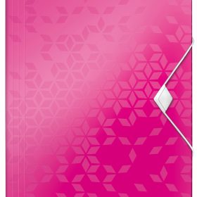 LEITZ Gummibandmappe WOW A4 45990023 pink für 150 Blatt