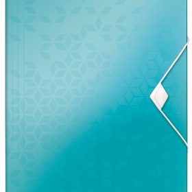 LEITZ Gummibandmappe WOW A4 45990051 eisblau für 150 Blatt