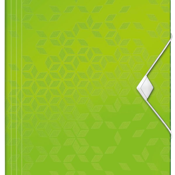LEITZ Gummibandmappe WOW A4 45990054 grün für 150 Blatt