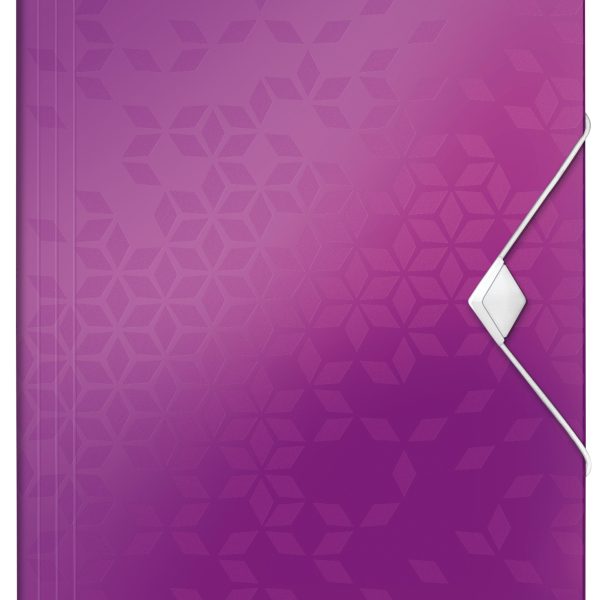 LEITZ Gummibandmappe WOW A4 45990062 violett für 150 Blatt