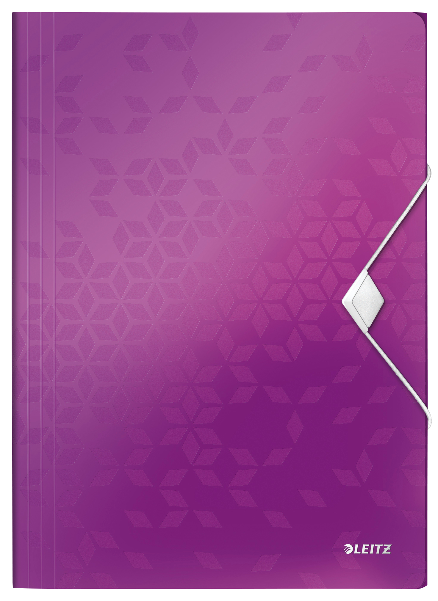 LEITZ-45990062-4002432105892 LEITZ Gummibandmappe WOW A4 45990062 violett für 150 Blatt – Hochwertig & günstig bei ShopDeca