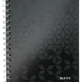 LEITZ Collegeblock WOW PP A5 4641-00-95 schwarz kariert