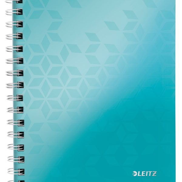 LEITZ Notizblock WOW PP A5 46410051 eisblau kariert