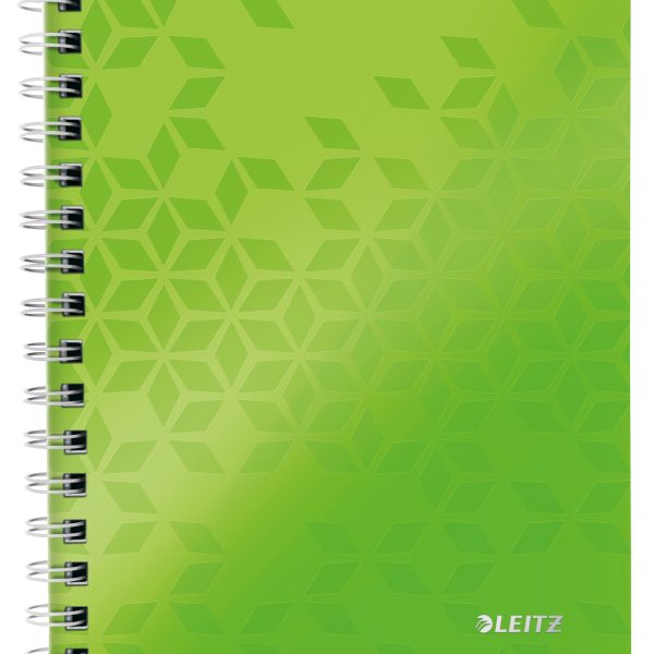 LEITZ Notizblock WOW PP A5 46410054 grün kariert