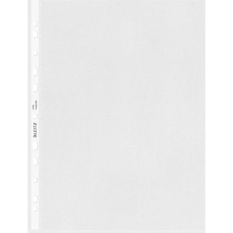 LEITZ Zeigetaschen PP A4 47900000 genarbt, 0,09mm 100 Stück