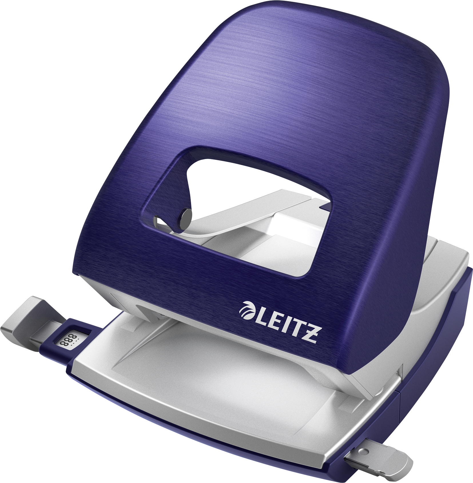 LEITZ-50060069-4002432107360 LEITZ Bürolocher NewNeXXt Metall 50060069 titan blau 30 Blatt – Hochwertig & günstig bei ShopDeca