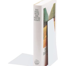 LEITZ Buchstütze Metall 52980001 weiss 12,5x14,5x14cm