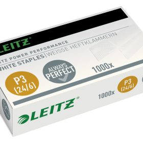 LEITZ Heftklammern P3 24/6mm 5554-00-00 verzinkt, weiss 1000 Stück