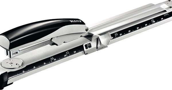 LEITZ Langarm-Heftgerät NeXXt 5560 55600095 schwarz/weiss 40 Blatt