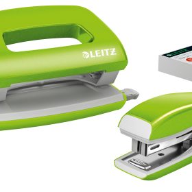 LEITZ Locher/Hefter NeXXt WOW 5561 5561-20-54 grün, Bundle 10 Blatt