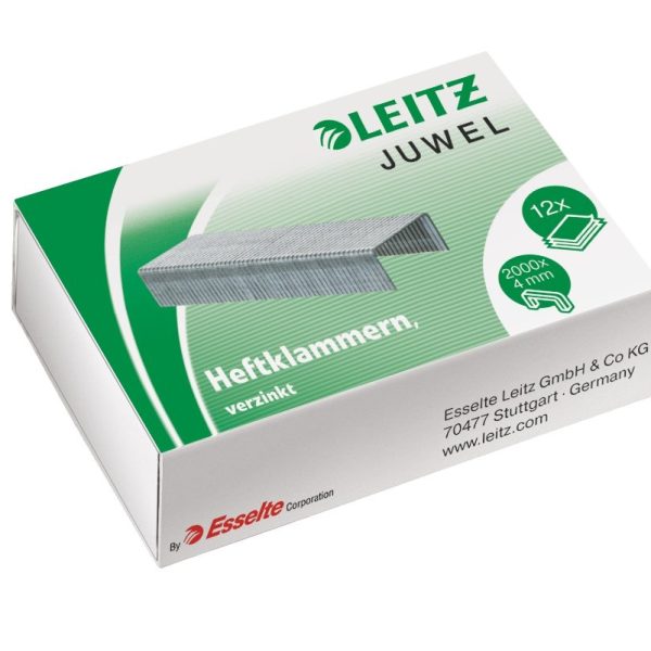 LEITZ Heftklammern Juwel 4mm 5640-00-00 verzinkt 2000 Stück