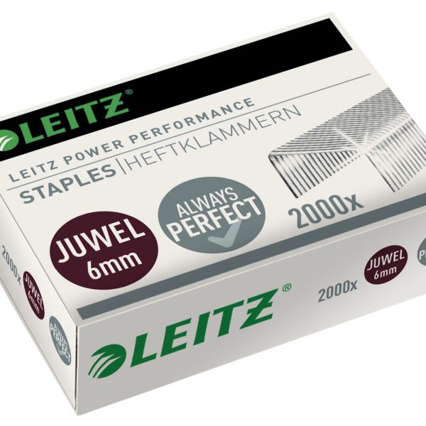 LEITZ Heftklammern Juwel 6mm 5642-00-00 verzinkt 2000 Stück