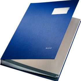 LEITZ Unterschriftsmappen A4 57000035 blau 20 Fächer