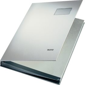 LEITZ Unterschriftsmappen A4 57000085 lichtgrau 20 Fächer