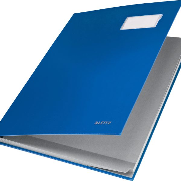 LEITZ Unterschriftsmappen A4 57010035 blau 10 Fächer