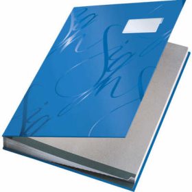 LEITZ Unterschriftsmappen A4 57450035 blau 18 Fächer