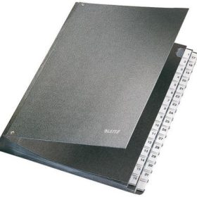 LEITZ Pultordner Hartkarton A4 58310095 schwarz 32 Fächer