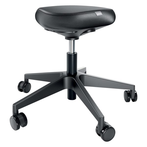 LEITZ Sitzhocker Ergo Active 6578-00-95 Mit Rollen, Schwarz