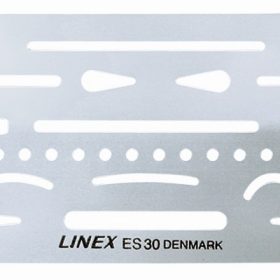 LINEX Radierschablone 247100L mit 26 Öffnungen