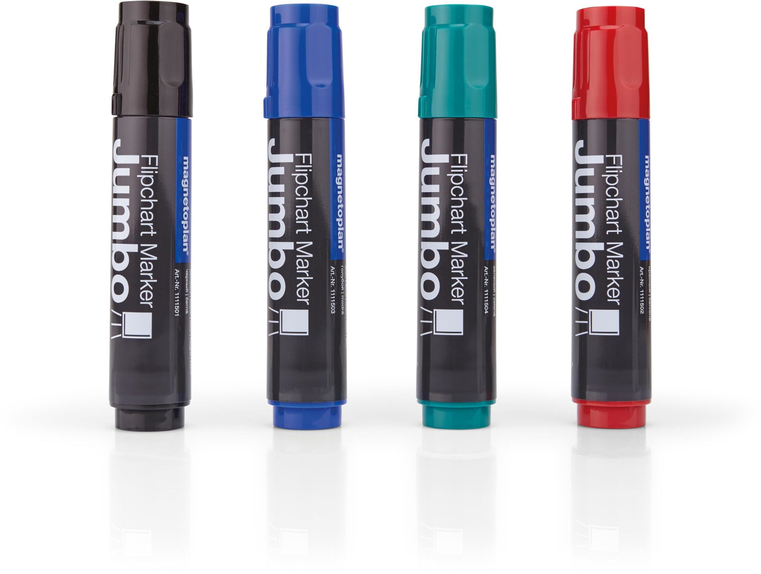 MAGNETOPLAN-1111505-0401369500192 MAGNETOPLAN Flipchart Marker Jumbo 1111505 ass. 4 Stück – Hochwertig & günstig bei ShopDeca