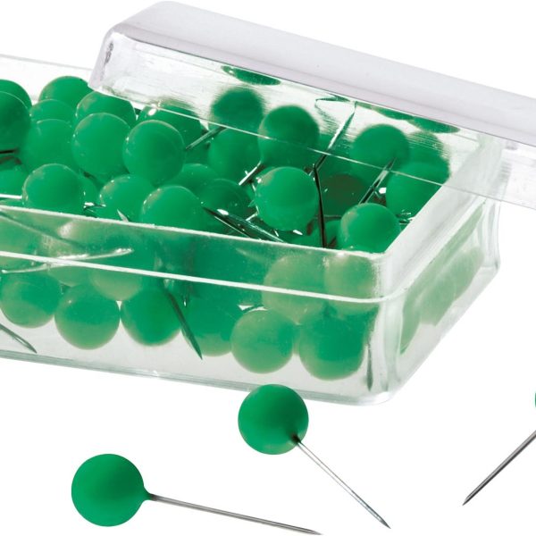 MAGNETOPLAN Pinwand-Nadeln 111165005 grün, 6x19mm 100 Stück