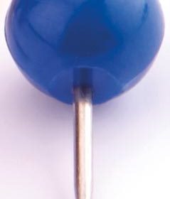 MAGNETOPLAN Pinwand-Nadeln 111165103 blau, 6x17mm 100 Stück