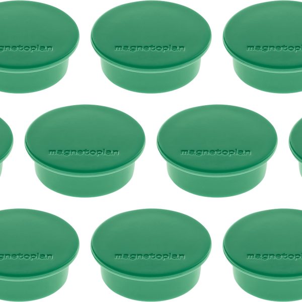 MAGNETOPLAN Magnet Discofix Color 40mm 1662005 grün, ca. 2.2 kg 10 Stk.