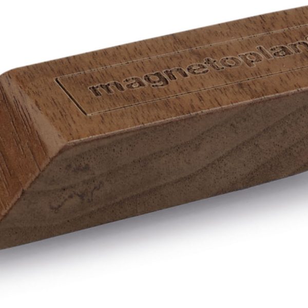 MAGNETOPLAN Design Magnet 4 Stück 1665251 Wood Series,Walnuss 60x20x13mm