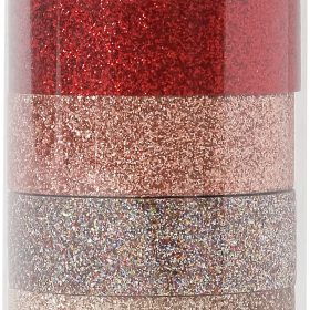 MAREIN Washi Tape Set 15mmx3m 4085.1 Glitter 5 Stück