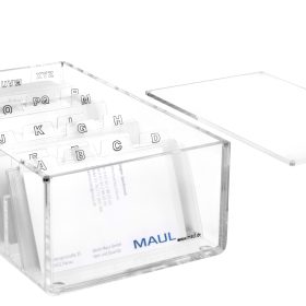 MAUL Visitenkartenbox Acryl 1956305 glasklar