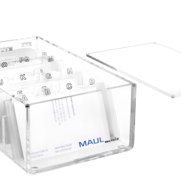 MAUL Visitenkartenbox Acryl 1956305 glasklar