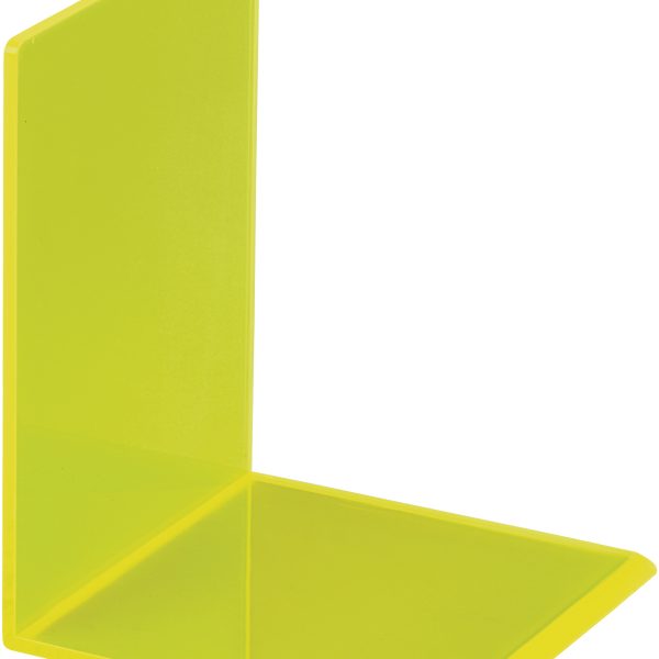 MAUL Buchstütze 10x10x13cm 3.11 transparent gelb 2 Stück