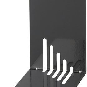MAUL Bücherstützen 14x8,5x14cm 4.05 schwarz, Metall 2 Stück